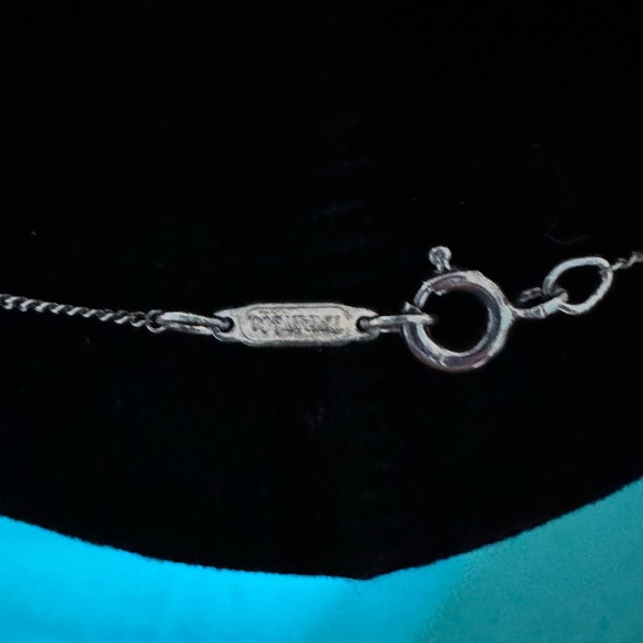 Tiffany Sterling Silver Bow Pendant Necklace - Picture 4 of 5